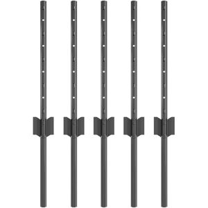 vidaXL Gitterpæl U-Channel Grå 40cm Stål 80cm - Gitterpæl vidaXL Gitterpæl U-Channel Grå 40cm Stål 80cm - Gitterpæl