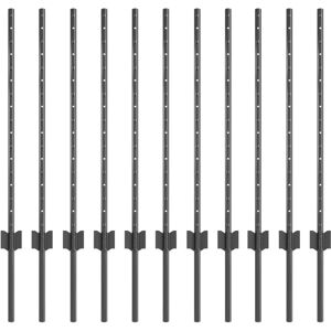 vidaXL U-Channel Havepæl 11 Stykker Grå 80 cm - Havepæl vidaXL U-Channel Havepæl 11 Stykker Grå 80 cm - Havepæl