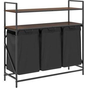 vidaXL Wäschekorb mit 3 Fächern - Robust & Stilvoll vidaXL Wäschekorb mit 3 Fächern - Robust & Stilvoll