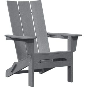 VIDAXL Outdoor Chair - Natural Wood, Light Grey, 74.5x80.5x90 cm VIDAXL Outdoor Chair - Natural Wood, Light Grey, 74.5x80.5x90 cm