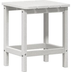 vidaXL White Adirondack Side Table - Outdoor Durable Square Design vidaXL White Adirondack Side Table - Outdoor Durable Square Design
