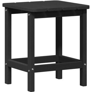 vidaXL Black Adirondack Side Table - Outdoor Rustic Square 38x38x45cm vidaXL Black Adirondack Side Table - Outdoor Rustic Square 38x38x45cm