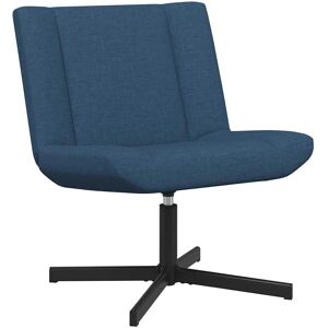 vidaXL Lounge Chair Blue Fabric Medium Ergonomic Lounge Chair - Lounge Chair vidaXL Lounge Chair Blue Fabric Medium Ergonomic Lounge Chair - Lounge Chair