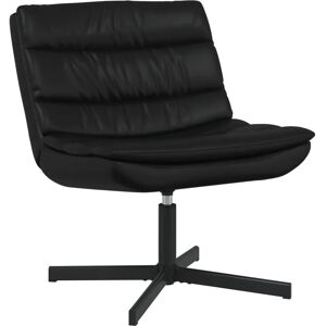 VIDAXL Black Faux Leather Swivel Chair - Office & Living Room VIDAXL Black Faux Leather Swivel Chair - Office & Living Room
