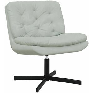 VidaXL Light Gray Velvet Swivel Chair - Chair VidaXL Light Gray Velvet Swivel Chair - Chair