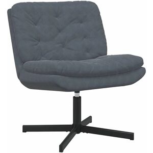VidaXL Grey Velvet Swivel Chair - Chair VidaXL Grey Velvet Swivel Chair - Chair