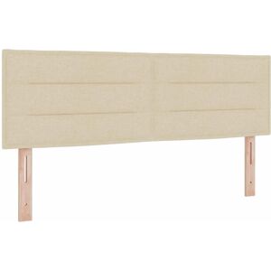 vidaXL Hovedgærde Lines Design Creme 160 cm Stoff - Hovedgærde vidaXL Hovedgærde Lines Design Creme 160 cm Stoff - Hovedgærde