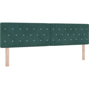 vidaXL Hovedgærde - Mørkegrøn, Fløjl, 180cm - Soveværelsestilbehør vidaXL Hovedgærde - Mørkegrøn, Fløjl, 180cm - Soveværelsestilbehør