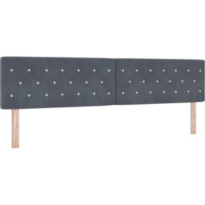 vidaXL Dark Grey Velvet Headboard - Headboard vidaXL Dark Grey Velvet Headboard - Headboard
