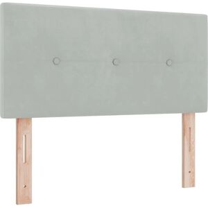 vidaXL Headboard with Button Stitching Light Grey - Headboard vidaXL Headboard with Button Stitching Light Grey - Headboard