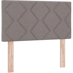 vidaXL Kopfteil in Taupe - Modernes Geometrisches Polsterbett vidaXL Kopfteil in Taupe - Modernes Geometrisches Polsterbett