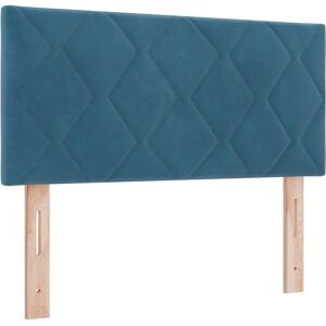 vidaXL Hoofdbord met diamantblokontwerp in donkerblauw - Hoofdbord, 90 cm, fluweel vidaXL Hoofdbord met diamantblokontwerp in donkerblauw - Hoofdbord, 90 cm, fluweel