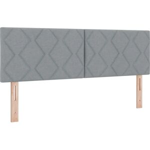 vidaXL Headboard with diamond blocks - Modern, Light Grey, 78/88cm height vidaXL Headboard with diamond blocks - Modern, Light Grey, 78/88cm height
