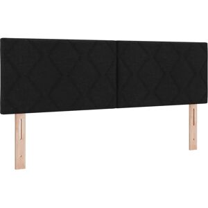 vidaXL Hovedgærde med diamantblok-design i sort - Hovedgærde vidaXL Hovedgærde med diamantblok-design i sort - Hovedgærde