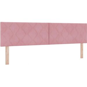 vidaXL Hoofdbord met diamantblokken in roze - Hoofdbord, 180 cm, Fluweel vidaXL Hoofdbord met diamantblokken in roze - Hoofdbord, 180 cm, Fluweel