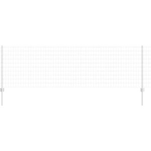 vidaXL Euro fence with 5 U-posts silver - Fence vidaXL Euro fence with 5 U-posts silver - Fence