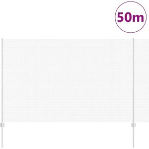 Vidaxl Galvanized Steel Fence Roll - Silver 50x1.5m Vidaxl Galvanized Steel Fence Roll - Silver 50x1.5m