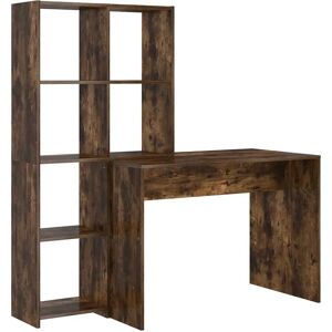 Vidaxl Brown Engineered Wood Desk - Office & Study - Desk Vidaxl Brown Engineered Wood Desk - Office & Study - Desk