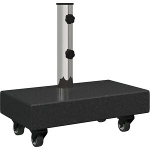 vidaXL Rectangular Umbrella Base with Wheels - Black - Ø38/48mm vidaXL Rectangular Umbrella Base with Wheels - Black - Ø38/48mm