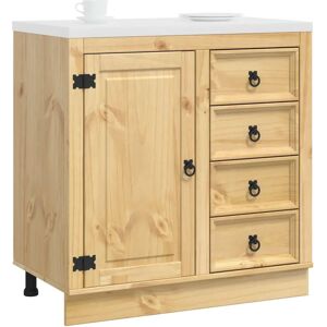 Armoire avec tiroir en Pin Massif - Vidaxl - Publicité Armoire avec tiroir en Pin Massif - Vidaxl - Publicité