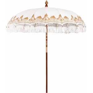 vidaXL Parasol Cream 210-220cm - Patio Umbrella vidaXL Parasol Cream 210-220cm - Patio Umbrella