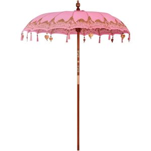 vidaXL Balinese Parasol Pink - Outdoor Garden Shade vidaXL Balinese Parasol Pink - Outdoor Garden Shade