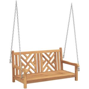 VidaXL Garden Bench Solid Teak Wood Rustic Style - Garden Bench VidaXL Garden Bench Solid Teak Wood Rustic Style - Garden Bench