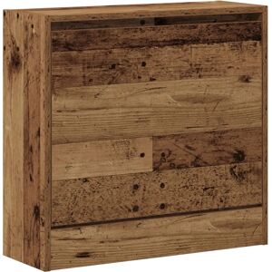 vidaXL Old Wood Shoe Cabinet - Shoe Storage for Small Spaces vidaXL Old Wood Shoe Cabinet - Shoe Storage for Small Spaces