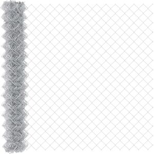 vidaXL Garden Fence 1.6x10 m Galvanized Steel - Fence vidaXL Garden Fence 1.6x10 m Galvanized Steel - Fence