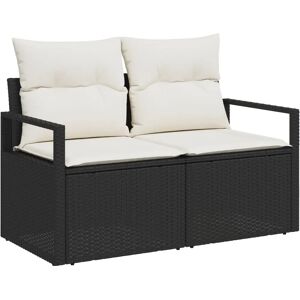 VIDAXL Hagemøbelsæt med Puffer i Rattan Pollo Brun - 2-Seters Hagemøbel - Utendørs Kun VIDAXL Hagemøbelsæt med Puffer i Rattan Pollo Brun - 2-Seters Hagemøbel - Utendørs Kun