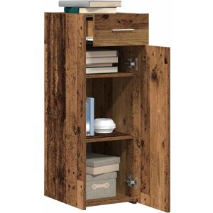 Buffet en Bois Rustique 30x42,5x93 cm - Rangement Intérieur - Publicité Buffet en Bois Rustique 30x42,5x93 cm - Rangement Intérieur - Publicité