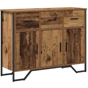Vidaxl Seitenschrank aus altem Holz - 97x32,5x74,5 cm - Rustikale Oberflächenbehandlung Vidaxl Seitenschrank aus altem Holz - 97x32,5x74,5 cm - Rustikale Oberflächenbehandlung