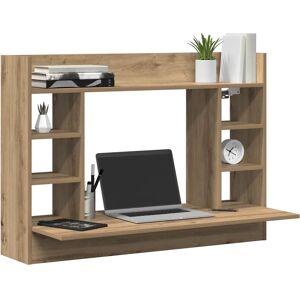 Vidaxl Wall-Mounted Desk Artisan Oak - Space-Saving, Modern Vidaxl Wall-Mounted Desk Artisan Oak - Space-Saving, Modern