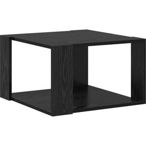 vidaXL Coffee Table Black Oak - 51.5x51.5x30 cm - Modern Compact Indoor Table vidaXL Coffee Table Black Oak - 51.5x51.5x30 cm - Modern Compact Indoor Table