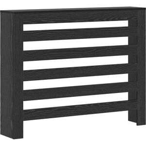 vidaXL Radiator Cover Black Oak 104x20x82 cm - Radiator Cover vidaXL Radiator Cover Black Oak 104x20x82 cm - Radiator Cover