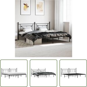 Structure de lit en métal THE LIVING STORE - 200x200cm - Lit - Publicité Structure de lit en métal THE LIVING STORE - 200x200cm - Lit - Publicité