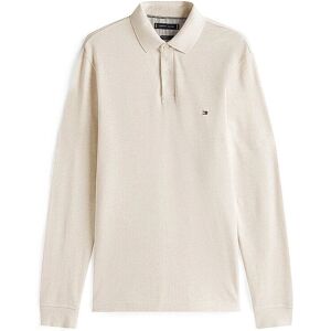 Tommy Hilfiger Longsleeve Polo Shirt Melange Ecru - Polo Shirt Tommy Hilfiger Longsleeve Polo Shirt Melange Ecru - Polo Shirt