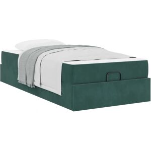 Vidaxl Grøn Fløjl Opbevaringsseng - Seng Vidaxl Grøn Fløjl Opbevaringsseng - Seng
