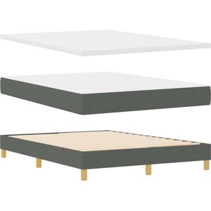 VidaXL Dark Gray Upholstered Bed - Bed VidaXL Dark Gray Upholstered Bed - Bed