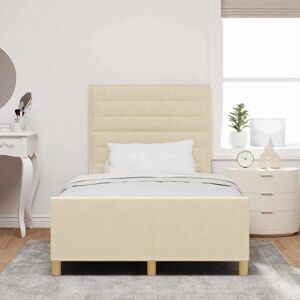 Vidaxl Creme Bettgestell 120x190 cm - Bettgestell Vidaxl Creme Bettgestell 120x190 cm - Bettgestell