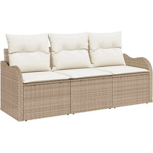 Vidaxl Hagesofa Sett Beige Modulært Utemøbel Vidaxl Hagesofa Sett Beige Modulært Utemøbel