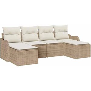 Vidaxl Garden Sofa Set - Beige, Modular, Synthetic Rattan Vidaxl Garden Sofa Set - Beige, Modular, Synthetic Rattan