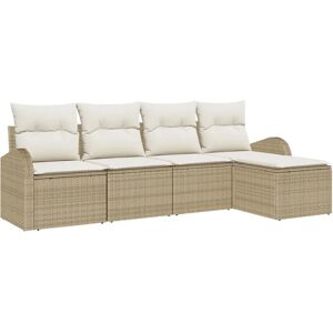 Vidaxl Havesofasæt - Modulært Vejrbestandigt Beiget Rattan - Udendørs Afslapning Vidaxl Havesofasæt - Modulært Vejrbestandigt Beiget Rattan - Udendørs Afslapning