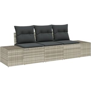 VIDAXL Garden Sofa Set - Modern, UV-resistant, Seats 3 VIDAXL Garden Sofa Set - Modern, UV-resistant, Seats 3
