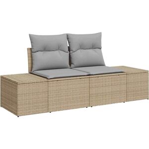 VidaXL 7-Piece Garden Sofa Set Beige & Gray - Garden Furniture VidaXL 7-Piece Garden Sofa Set Beige & Gray - Garden Furniture