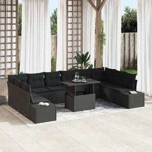 Have sofa sæt - Vejrbestandigt poly rattan - 11 stykker Have sofa sæt - Vejrbestandigt poly rattan - 11 stykker