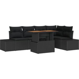 VIDAXL Garden Sofa Set - Weather-Resistant, Modular, 5 Seats VIDAXL Garden Sofa Set - Weather-Resistant, Modular, 5 Seats
