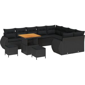 Vidaxl Sort Wicker 12-Deles Have Sofa Sæt - Have Møbler Vidaxl Sort Wicker 12-Deles Have Sofa Sæt - Have Møbler