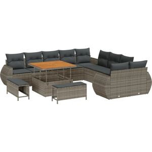 VidaXL Garden Sofa Set - Modular Outdoor Rattan 13 pcs VidaXL Garden Sofa Set - Modular Outdoor Rattan 13 pcs