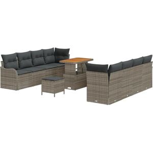 Vidaxl Gray Modular Garden Sofa Set - Garden Sofa Set Vidaxl Gray Modular Garden Sofa Set - Garden Sofa Set